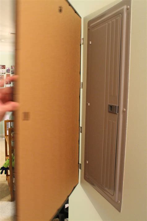 build a cabinet to hide electrical box|diy electrical panel cover ideas.